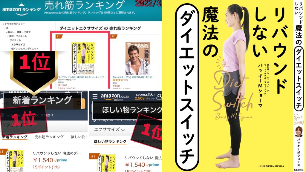 リバウンドしない魔法のダイエットスイッチ　Amazon1位